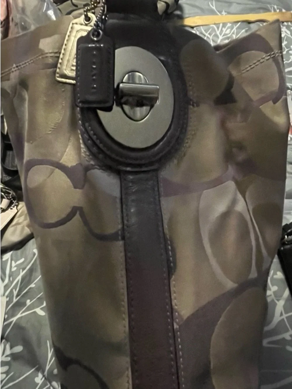 Coach Lavender Interior Shoulder Tote used